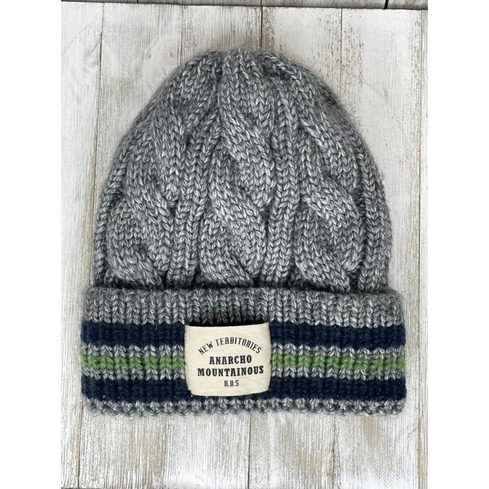 New Territories Anarcho Mountainous Fleece Lined Beanie Hat